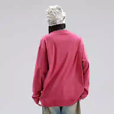 SPRAYGROUND Shark Logo Embroidered Long Sleeve Tee