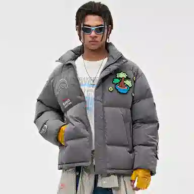 SPRAYGROUND x Money Tree Shark Mouth Down Jacket