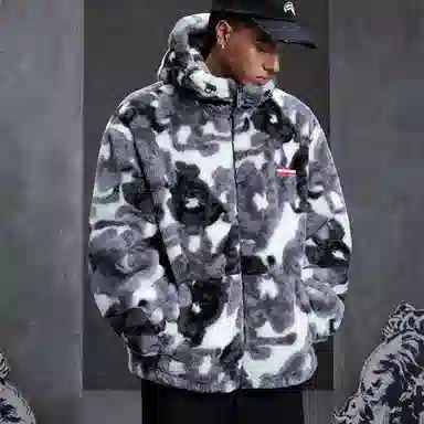 Sprayground Mushi Collaboration Plush Graffiti Jacket