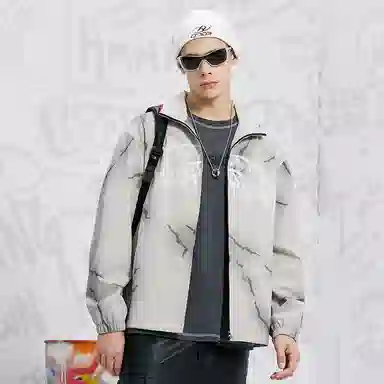 SPRAYGROUND Logo Shark Mouth Lightning Jacket