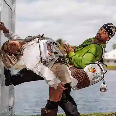 SPRAYGROUND Shark Mouth Checkered Backpack