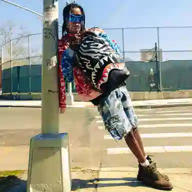 Sprayground Shark Logo Zebra Backpack Black