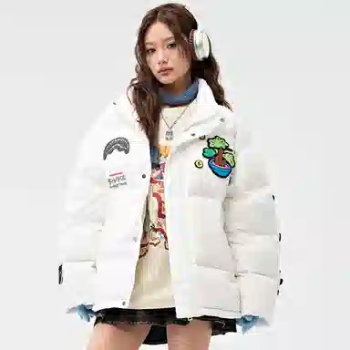 SPRAYGROUND x Money Tree Shark Mouth Down Jacket