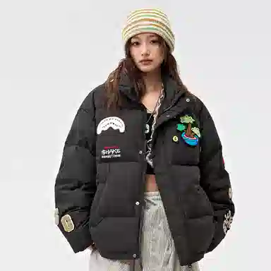 SPRAYGROUND x Money Tree Shark Mouth Down Jacket