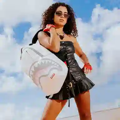 Sprayground Classic PVC Backpack Off-White