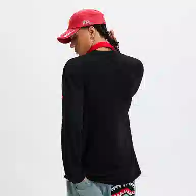 SPRAYGROUND Shark Logo Long Sleeve Tee
