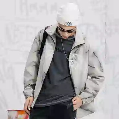 SPRAYGROUND Logo Shark Mouth Lightning Jacket