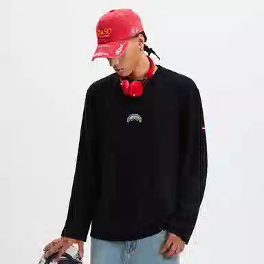 SPRAYGROUND Shark Logo Long Sleeve Tee
