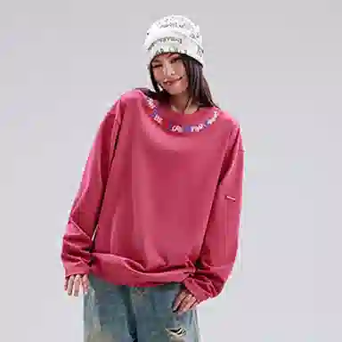 SPRAYGROUND Shark Logo Embroidered Long Sleeve Tee