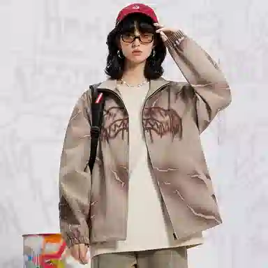 SPRAYGROUND Logo Shark Mouth Lightning Jacket