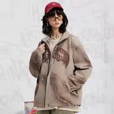 SPRAYGROUND Logo Shark Mouth Lightning Jacket