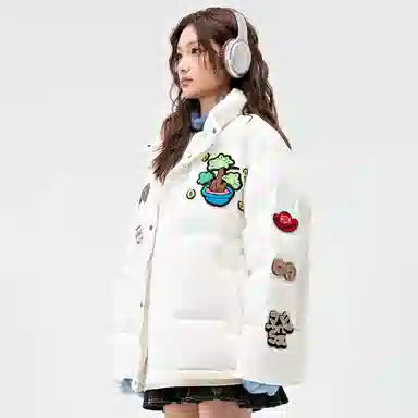 SPRAYGROUND x Money Tree Shark Mouth Down Jacket