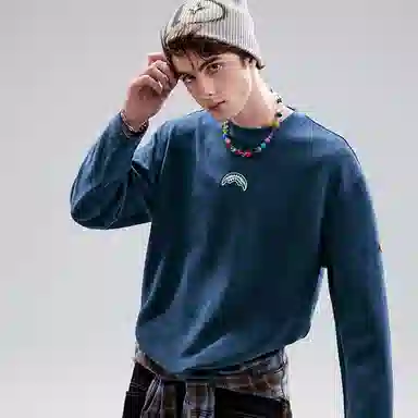 SPRAYGROUND Shark Logo Crewneck Sweatshirt