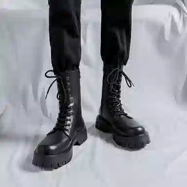 V ZERO FIVE Martin Boots Black