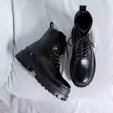 V ZERO FIVE Martin Boots Black