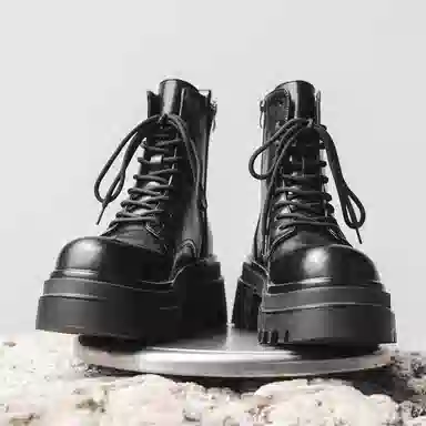 V ZERO FIVE Derby Boots Black