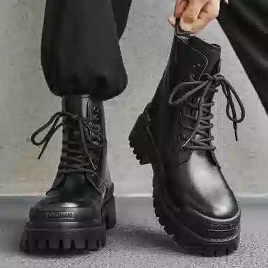 V ZERO FIVE Martin Boots Black