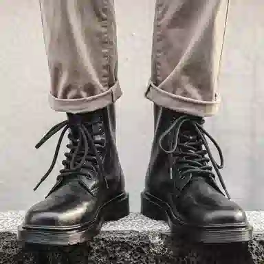 V ZERO FIVE Martin Boots Black