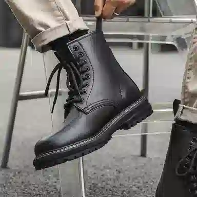 V ZERO FIVE Martin Boots Black