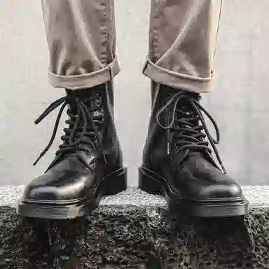 V ZERO FIVE Martin Boots Black