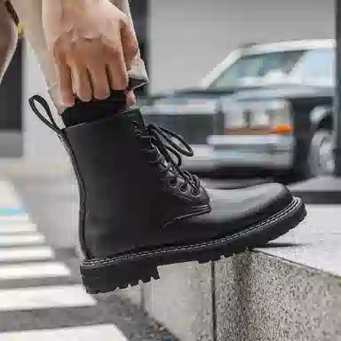 V ZERO FIVE Martin Boots Black