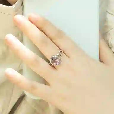 小银匠 个性百搭小众设计时尚天然 紫水晶 戒指 女款