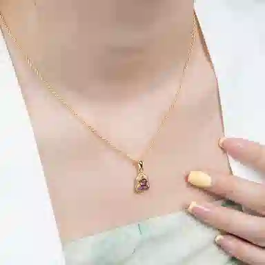 小银匠 葫芦新中式民族风复古气质福禄国潮百搭古风#好运天然 紫水晶 项链 女款