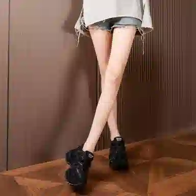 满钻厚底内增高百搭休闲运动户外时尚潮流学院风运动鞋 减震耐磨平衡 低帮 老爹鞋 女款