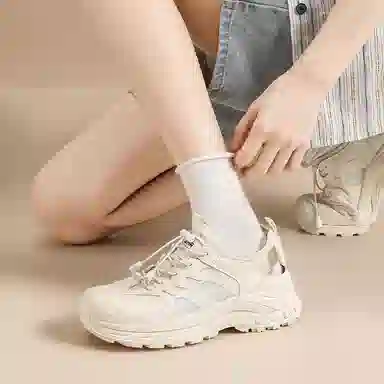 ZHR ZZZ Synthetic Leather Low Top Sneakers