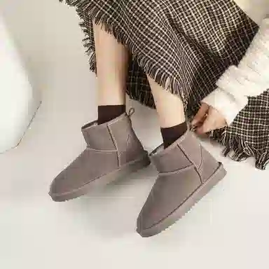 ZHR Snow Boots Waterproof Thick Sole