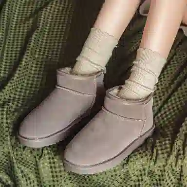 ZHR Snow Boots Waterproof Thick Sole