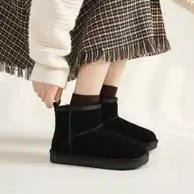 ZHR Snow Boots Waterproof Thick Sole