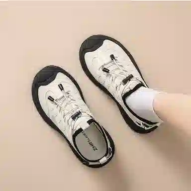 ZHR ZZZ Synthetic Leather Low Top Sneakers