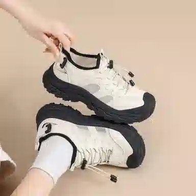 ZHR ZZZ Synthetic Leather Low Top Sneakers