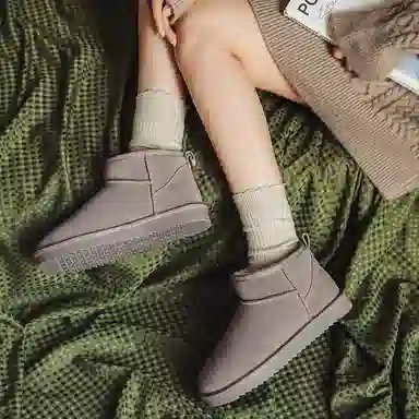 ZHR Snow Boots Waterproof Thick Sole