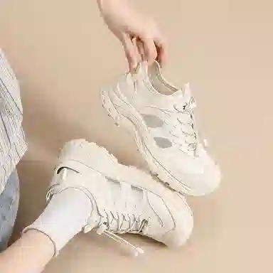 ZHR ZZZ Synthetic Leather Low Top Sneakers