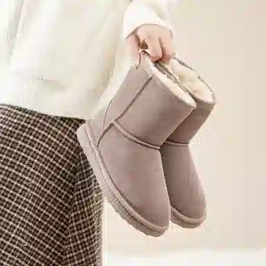 ZHR Snow Boots Waterproof Thick Sole