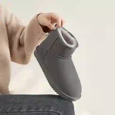 ZHR Snow Boots Waterproof Thick Sole