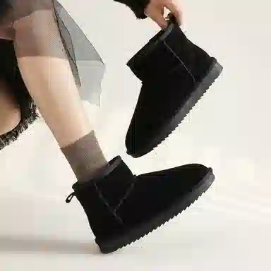 ZHR Snow Boots Waterproof Thick Sole