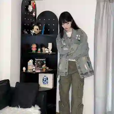 MARTHENAUT Vintage Painted Denim Jacket