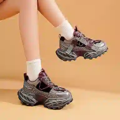 EBLAN Classic Retro Dad Shoes Red