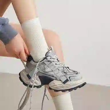 EBLAN Classic Retro Dad Shoes Red