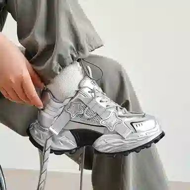 EBLAN Classic Retro Dad Shoes Red