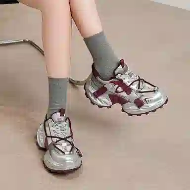 EBLAN Classic Retro Dad Shoes Red