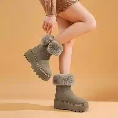 EBLAN Snow Boots Khaki