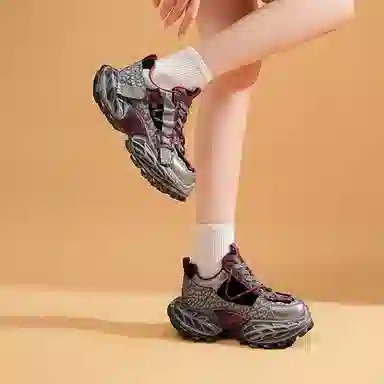 EBLAN Classic Retro Dad Shoes Red