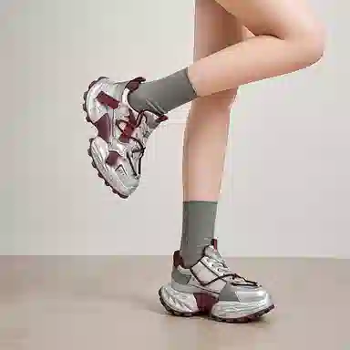 EBLAN Classic Retro Dad Shoes Red