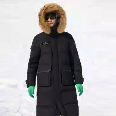 SNOW FLYING Wind Snow Series Long Down Jacket