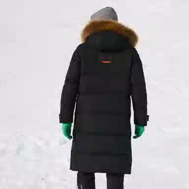 SNOW FLYING Wind Snow Series Long Down Jacket