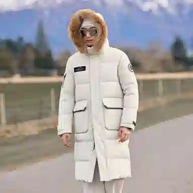 SNOW FLYING Wind Snow Series Long Down Jacket